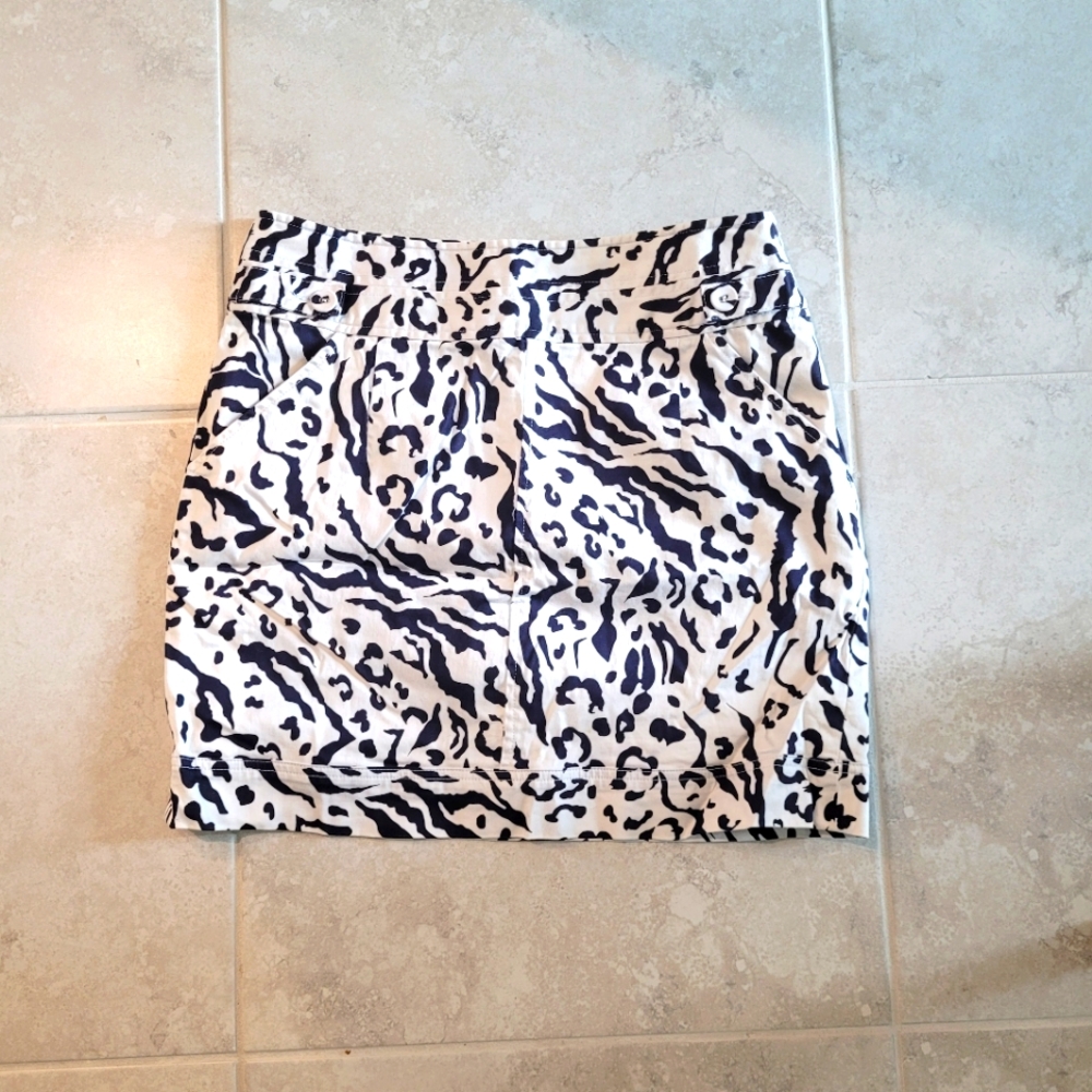Animal print Cremieux skirt 10